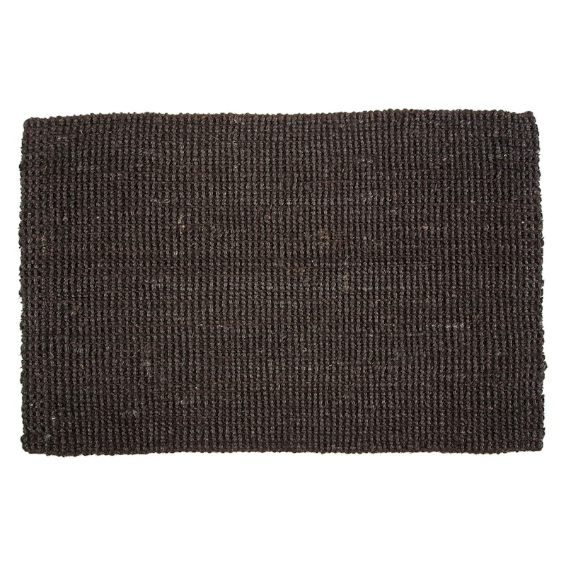 Jute Doormat 60x90 cm, Black