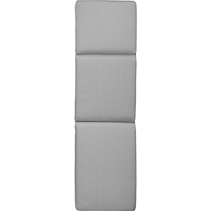 Narrow Stripe Sunbed Cushion 50x186 cm, Grey