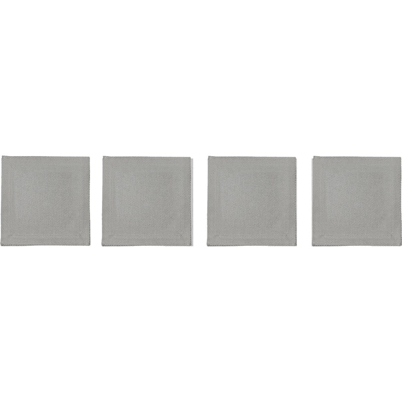 Plain Coasters 10x10 cm 4-pack, Grey