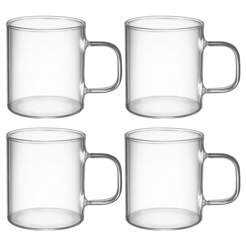 Gina Glass Mug 18 cl, 4-pack