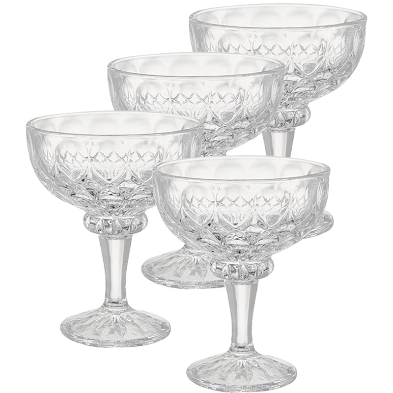 Glanda Dessert Bowl Glass 4pcs