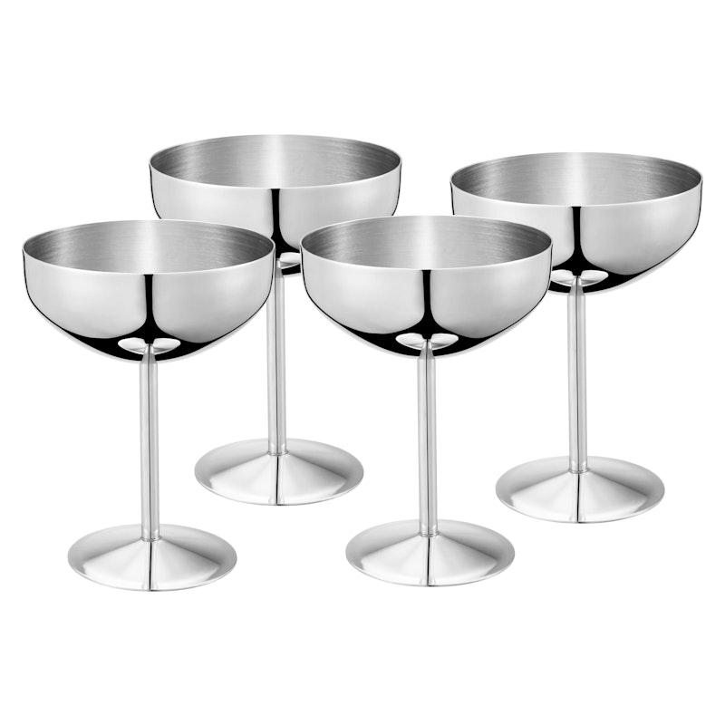 Dyane Ice Cream Goblet Stainless Steel 4-pack, 14 cm