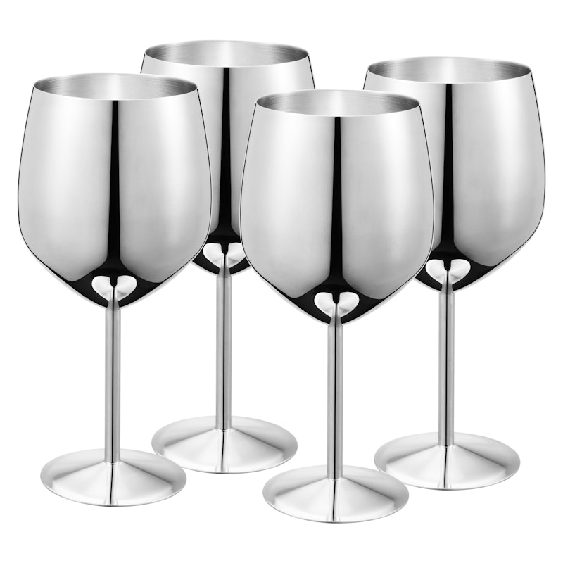 Violette Wine Glasses Stainless Steel 4-pack, 48 cl