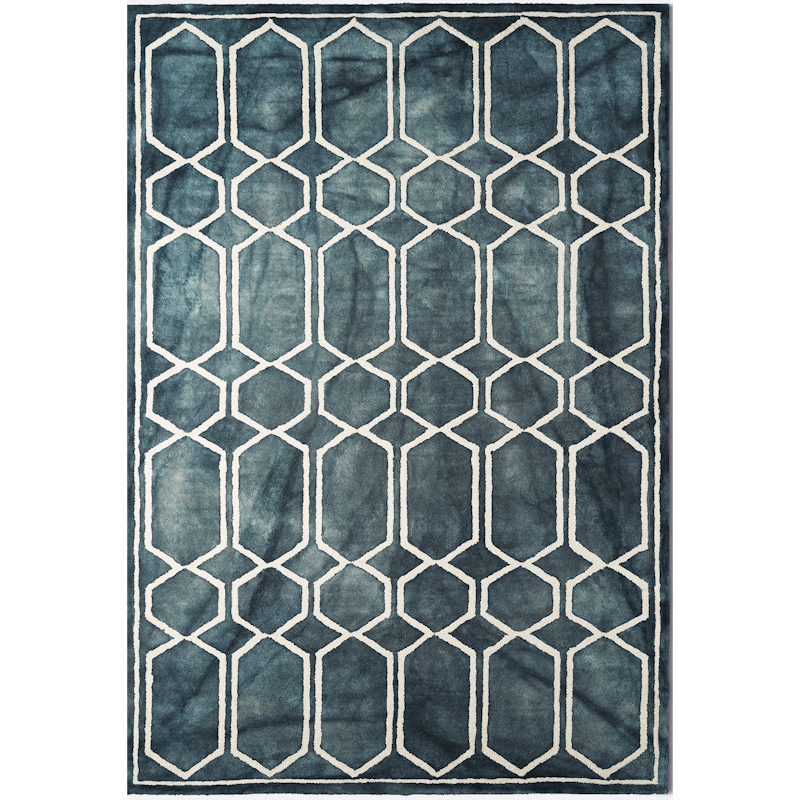 Tie Dye Wool Rug 250x350 cm, Graphite