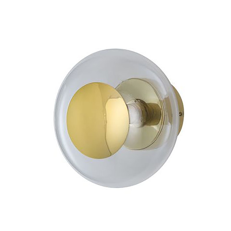 Horizon Wall / Ceiling lamp 21 cm, Clear W Gold