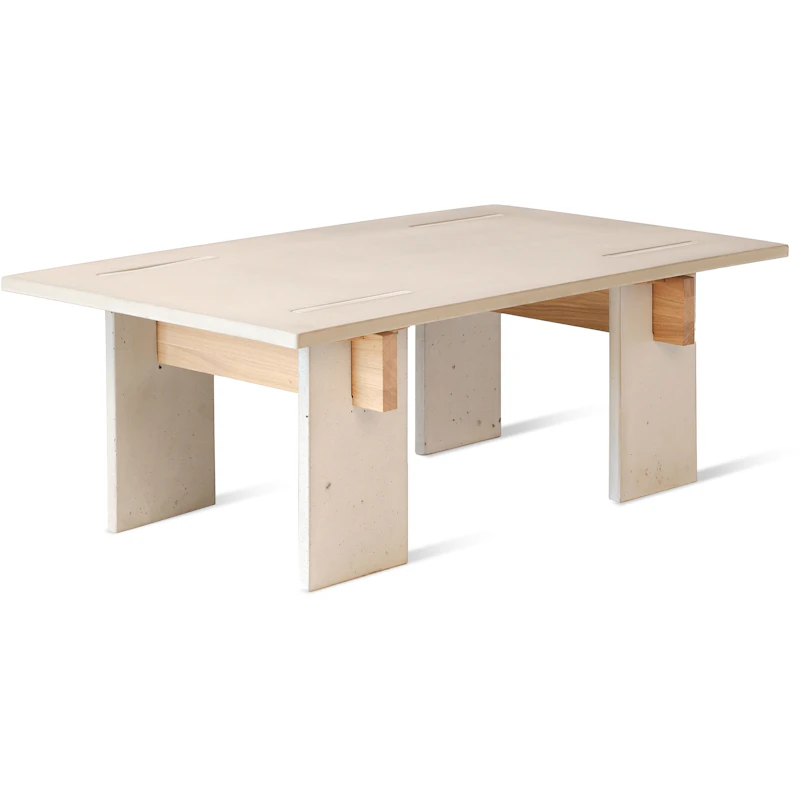 Arnold Coffee Table 65x110 cm, Light Concrete