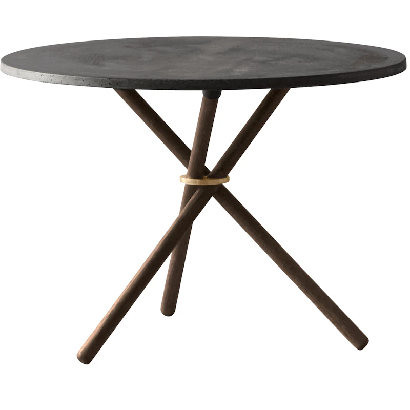 Daphne Coffee Table 65 cm, Dark Concrete / Dark Oak