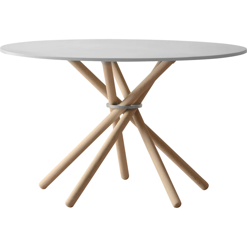 Hector 120 Dining Table, Light Concrete / Light Oak
