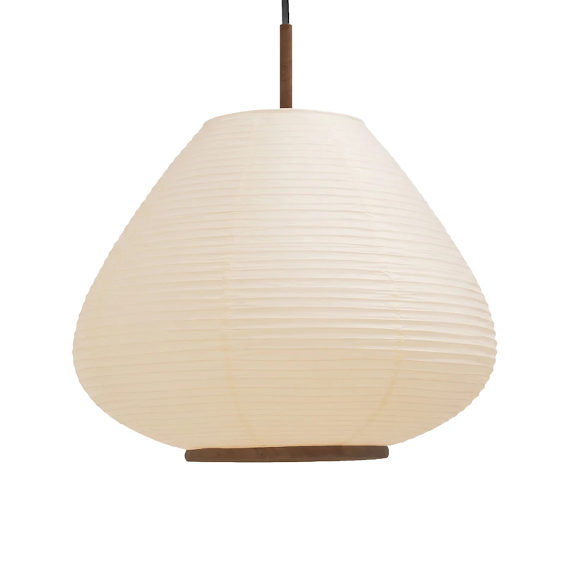 Mori Mushroom Pendant Lamp Ø35 cm, Walnut / Off-white