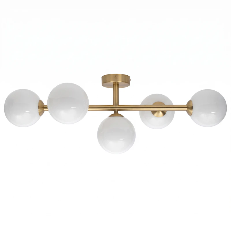 Stringball 5 Ceiling lamp/wall lamp, Brass