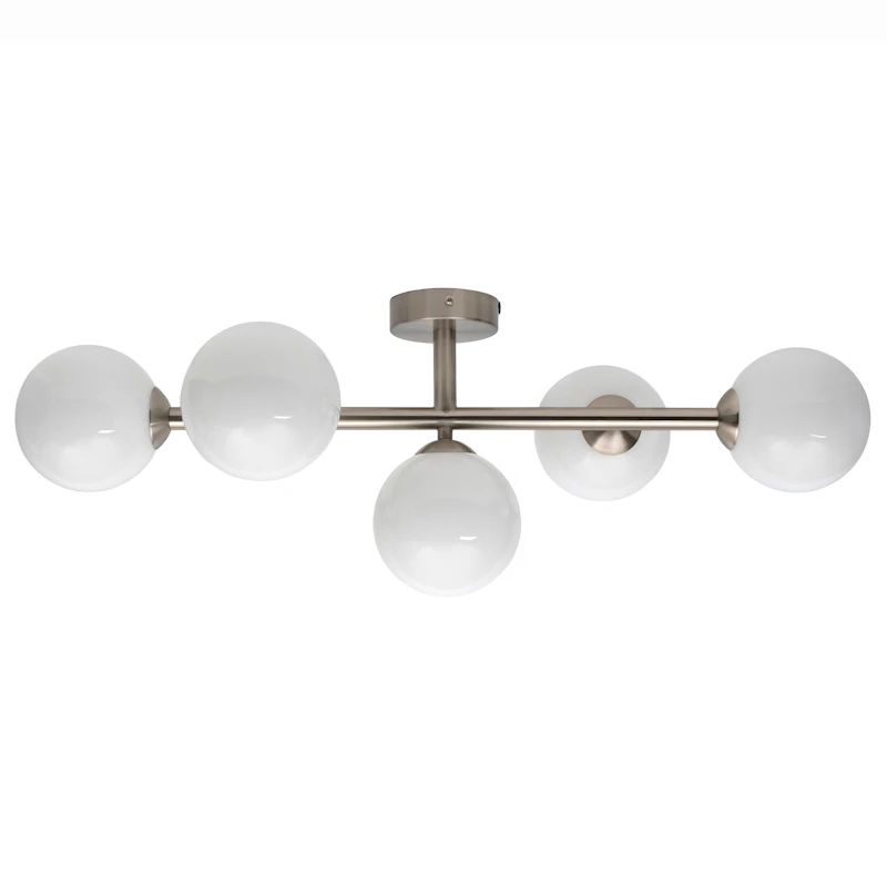 Stringball 5 Ceiling lamp/wall lamp, Nickel