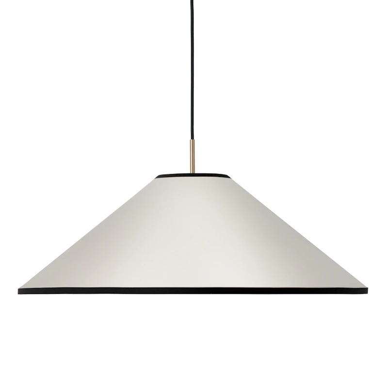 Tafta Cone Pendant Lamp Ø65 cm, Black / Off-white