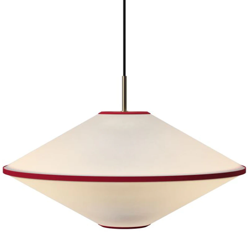 Tafta Pendant Ø52 cm, Red/Off-white