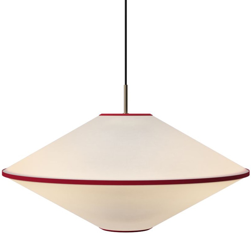 Tafta Pendant Ø65 cm Red/Off-white