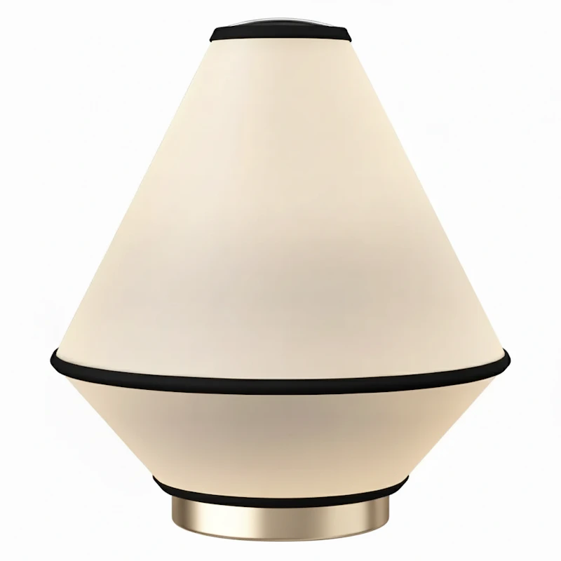 Tafta Table Lamp Portabel, Black/Off-white