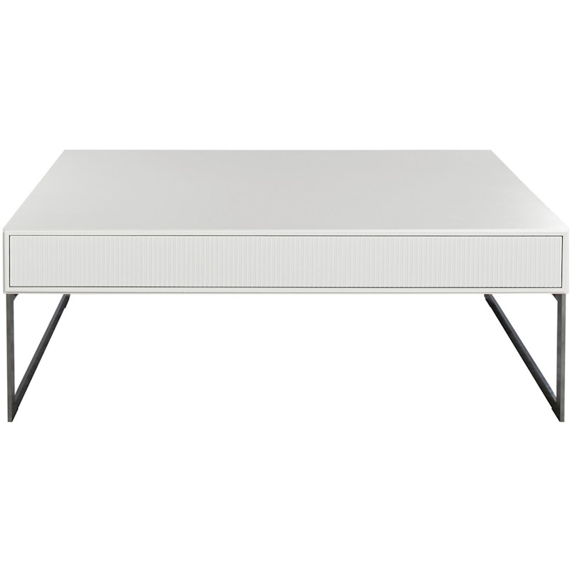 Line Coffee Table 70x130 cm, White / Chrome