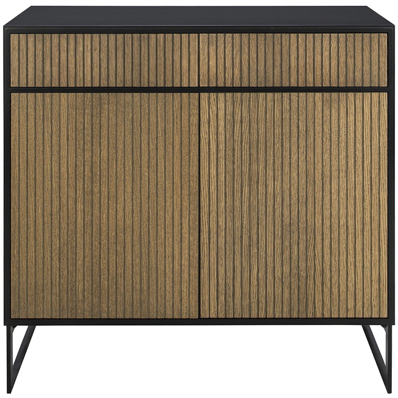 Line Burned Walnut Sideboard, Black/Black