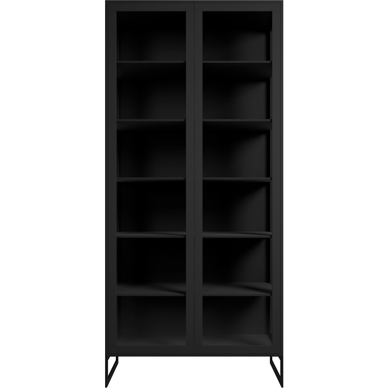 Line Display Cabinet 92x36x200 cm, Black