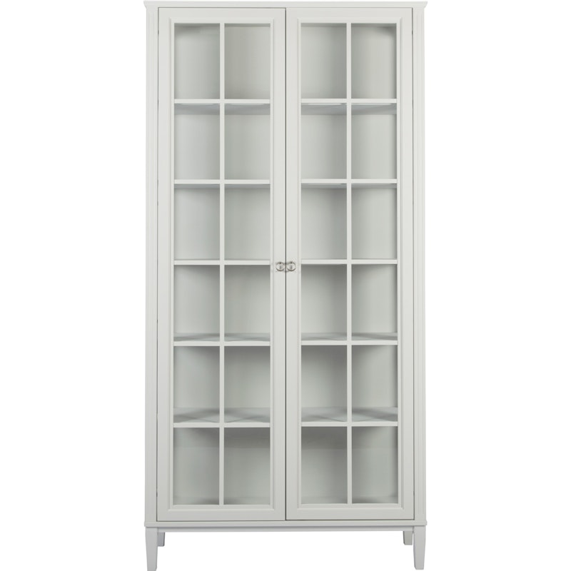 Stockholm 2.0 Display cabinet 99x37x201, Whitewash