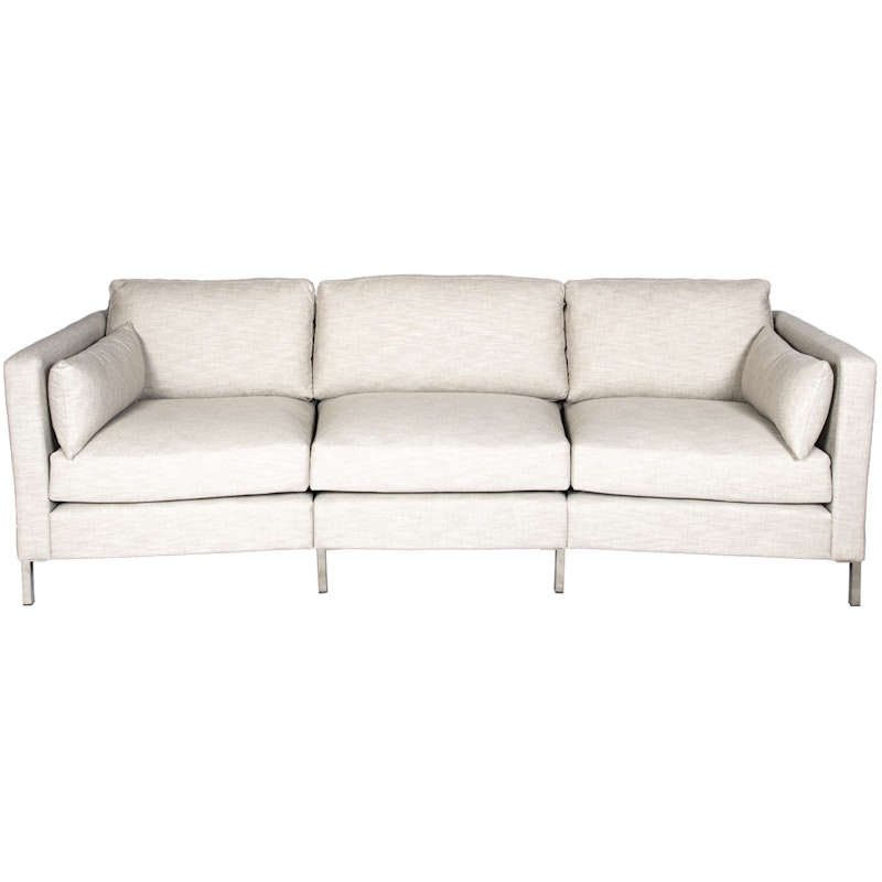 Wave Sofa 3,5-Seater Curved LC Pk1, Nolita Almond 01