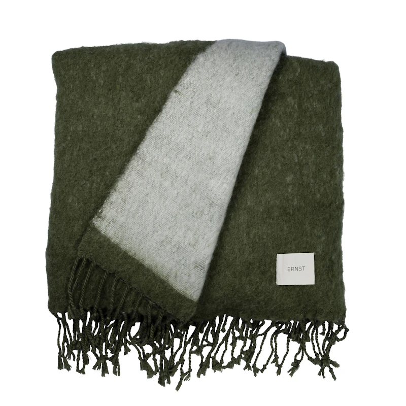 Blanket 170x130, White / Green