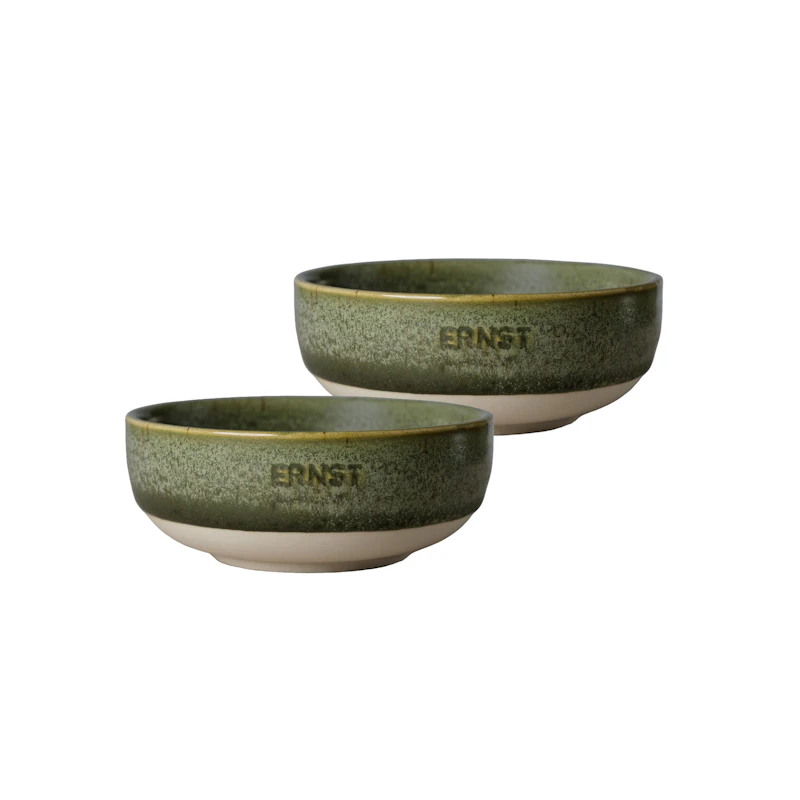 Bowl 2-pack ⌀ 11 cm, Green / Nature