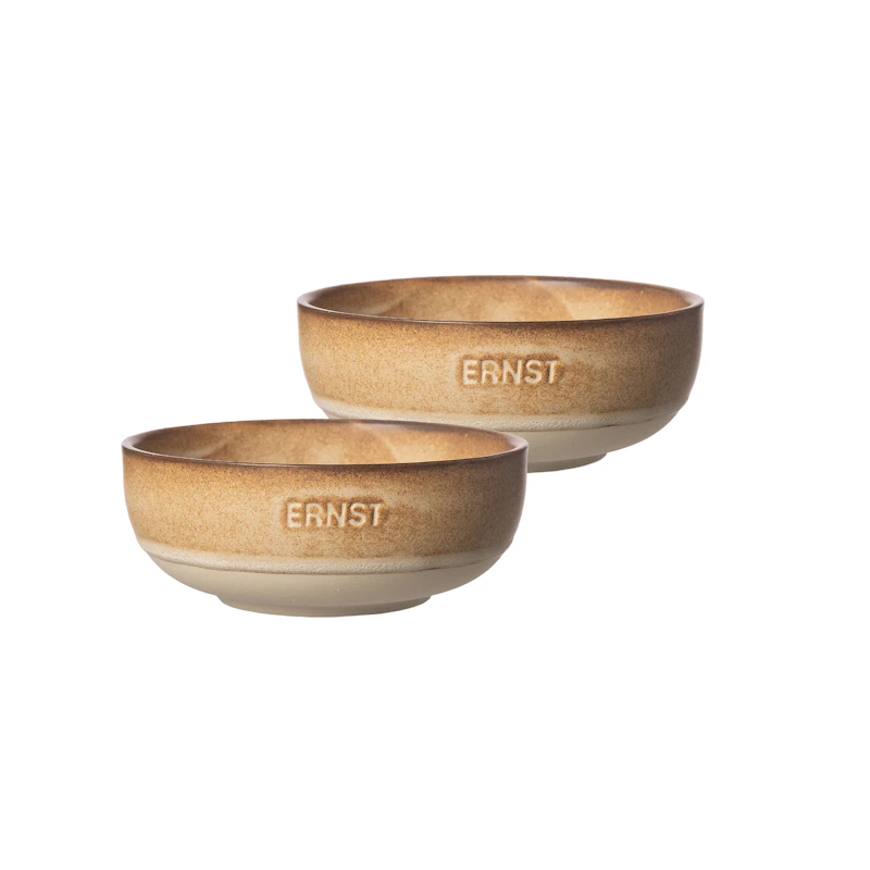 Bowl 2-pack ⌀ 11 cm, Brown / Nature