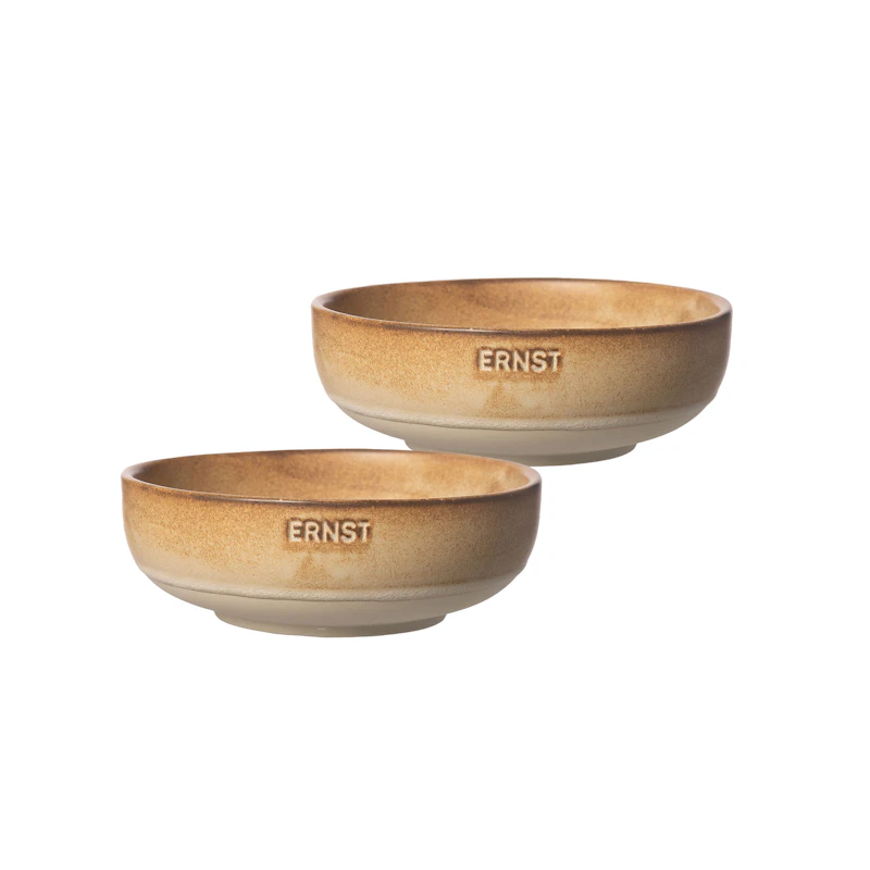 Bowl 2-pack ⌀ 14 cm, Brown / Nature
