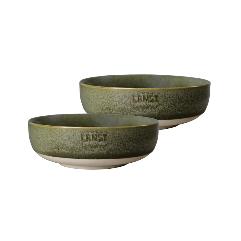 Bowl 2-pack ⌀ 14 cm, Green / Nature