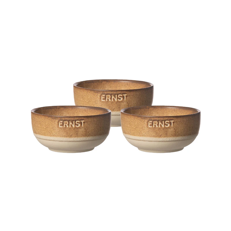 Bowl 3-pack, Brown / Nature