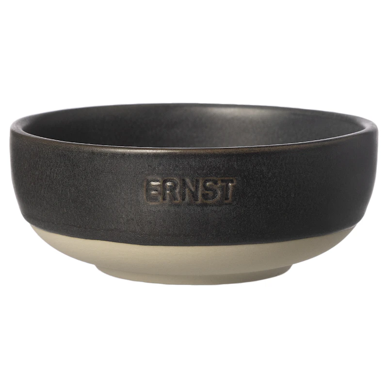 Bowl Ø11 cm, Matte Black/Nature