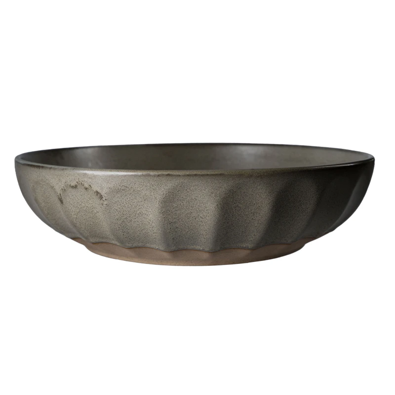 Bowl 24 cm, Grey / Nature