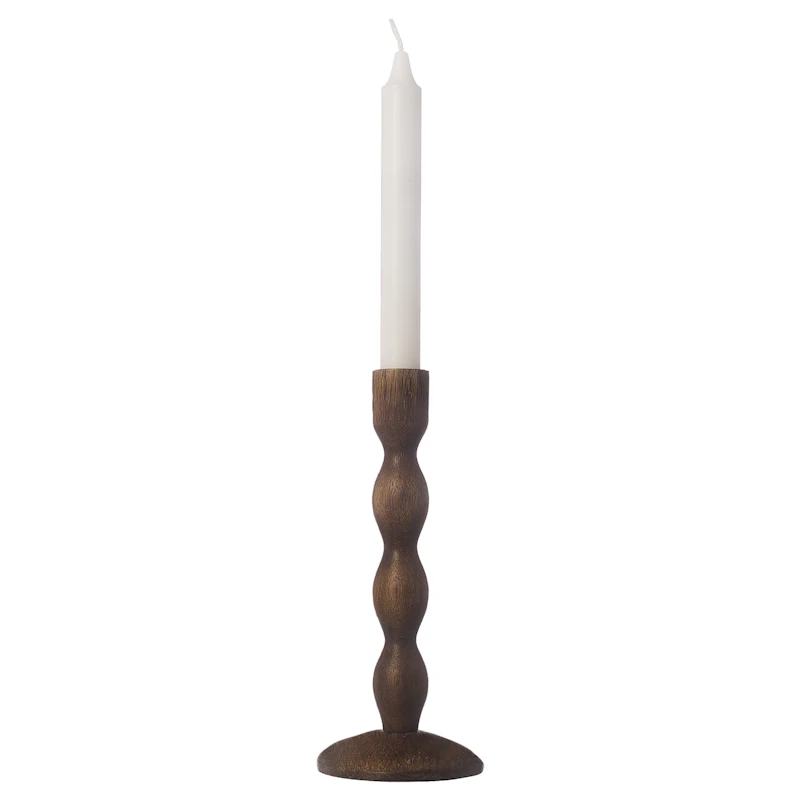 Candlestick 21 cm, Dark Brown