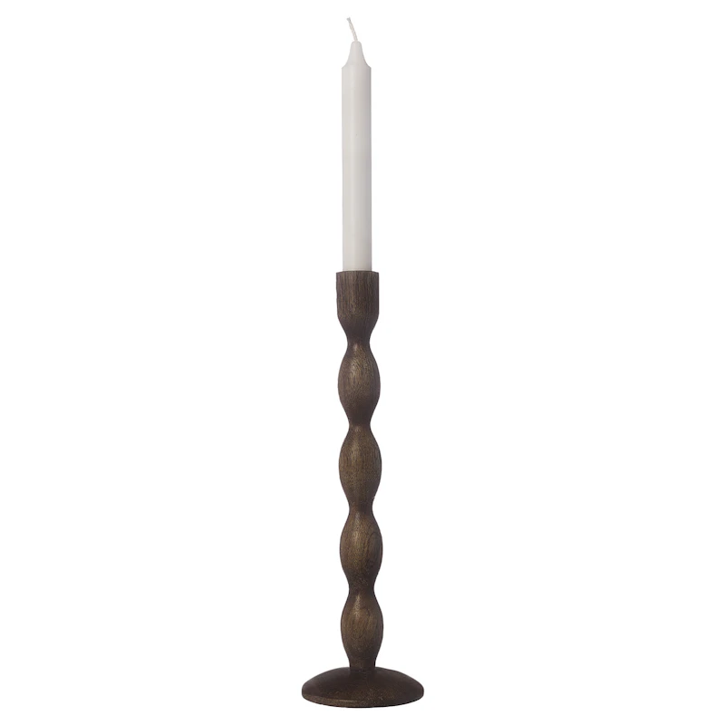 Candlestick 31 cm, Dark Brown