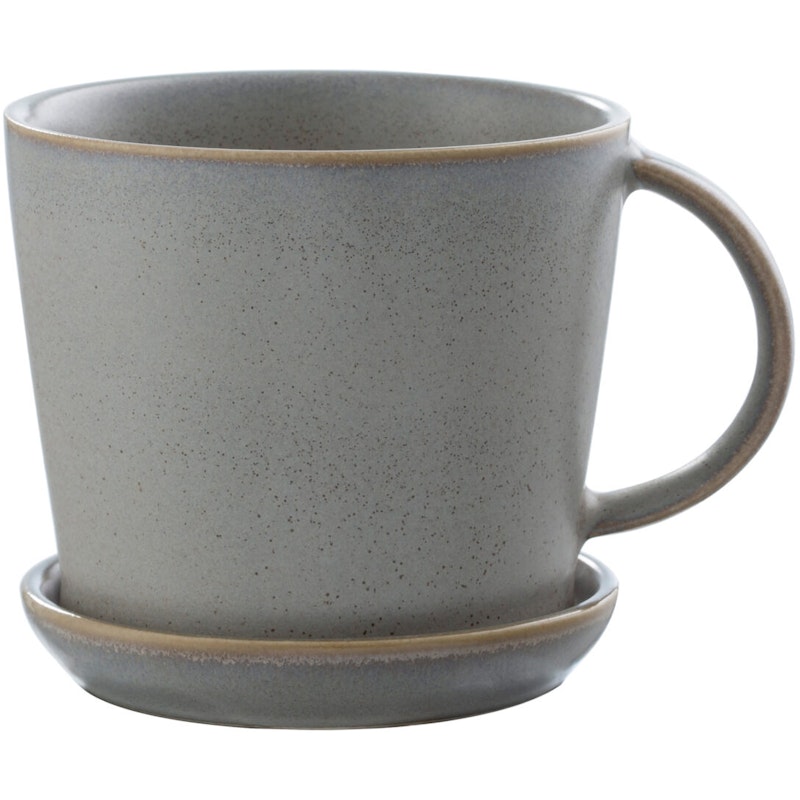 Cup With Saucer 8,5 cm, Grey