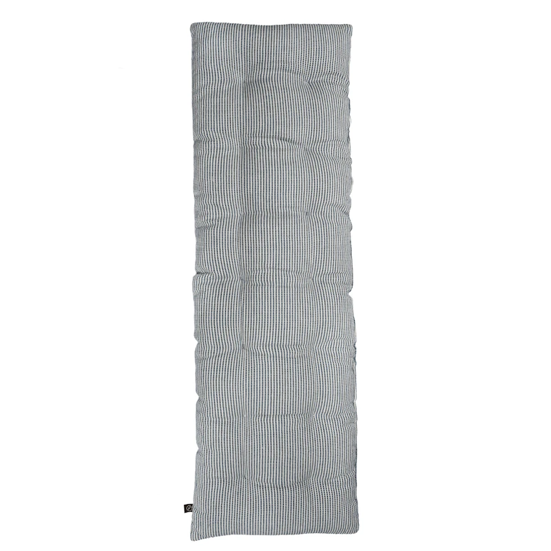 Bench Cushion 30x100 cm, White / Blue