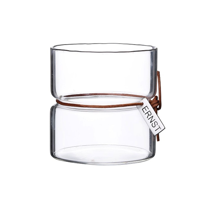 Ernst Candle Holder Ø8cm H8.5 cm, Clear