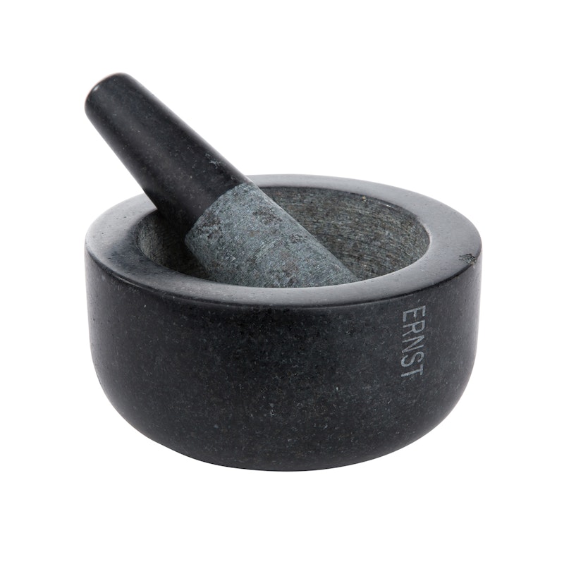 Ernst Mortar Large, Black Granite