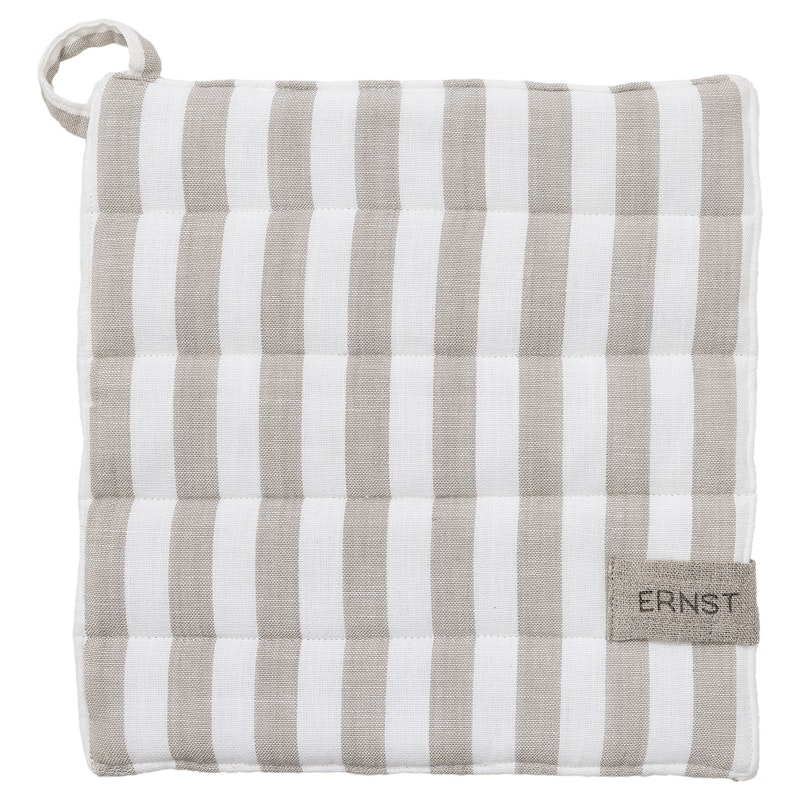 Pot Holder 23x25 cm, White/Beige