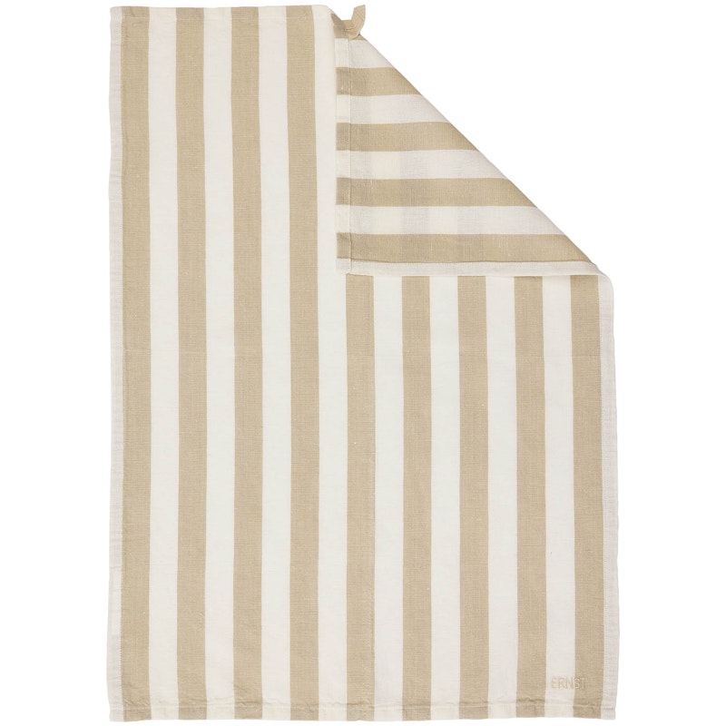 Kitchen Towel 47x70 cm, White/Beige