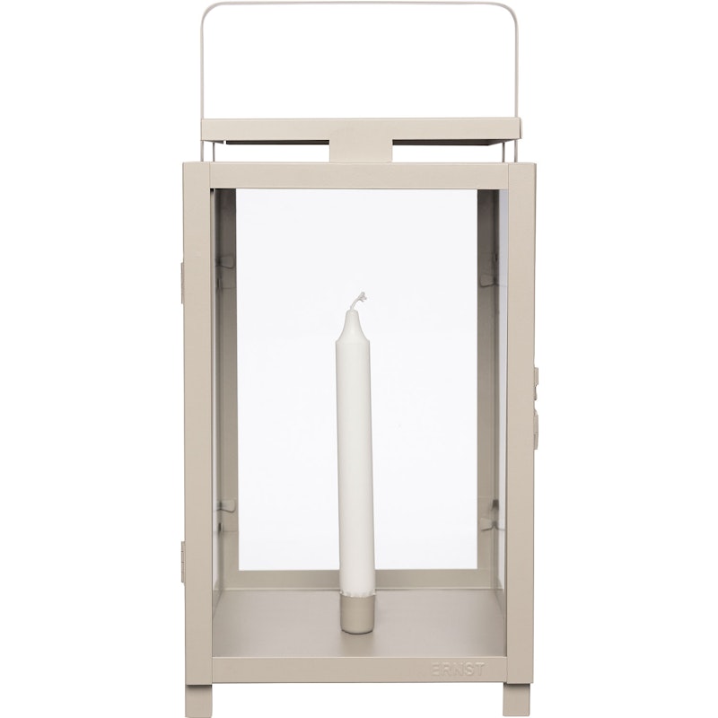 Lantern Taper Candle H42 cm, Beige