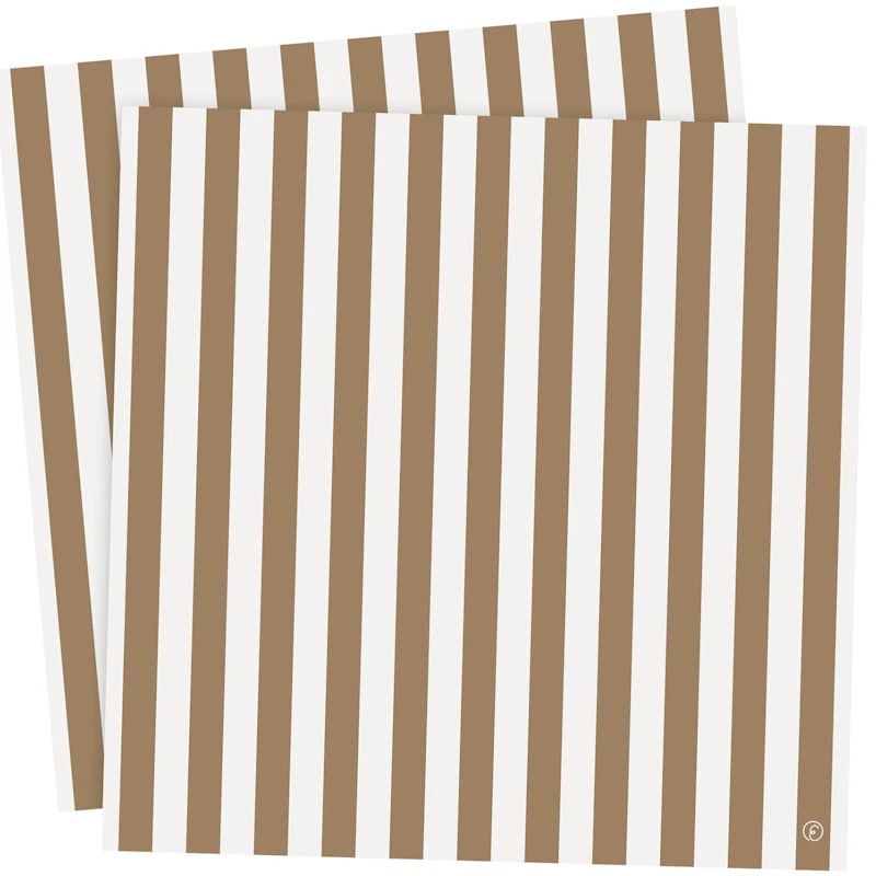 Napkins 33x33 cm 2-pack, White/Cola
