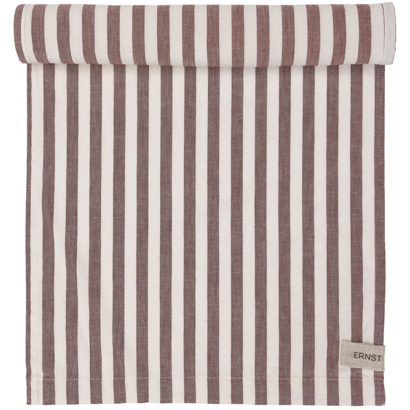 Table Runner Wide Stripes 45x150 cm, Red / White