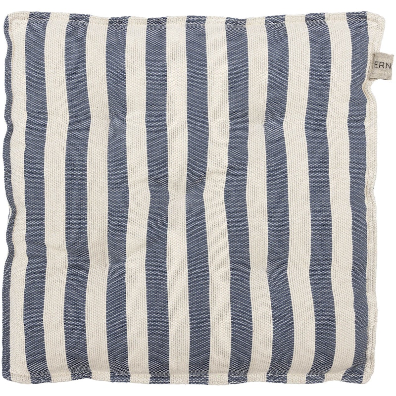 Seat Cushion 45x45 cm, White/Blue