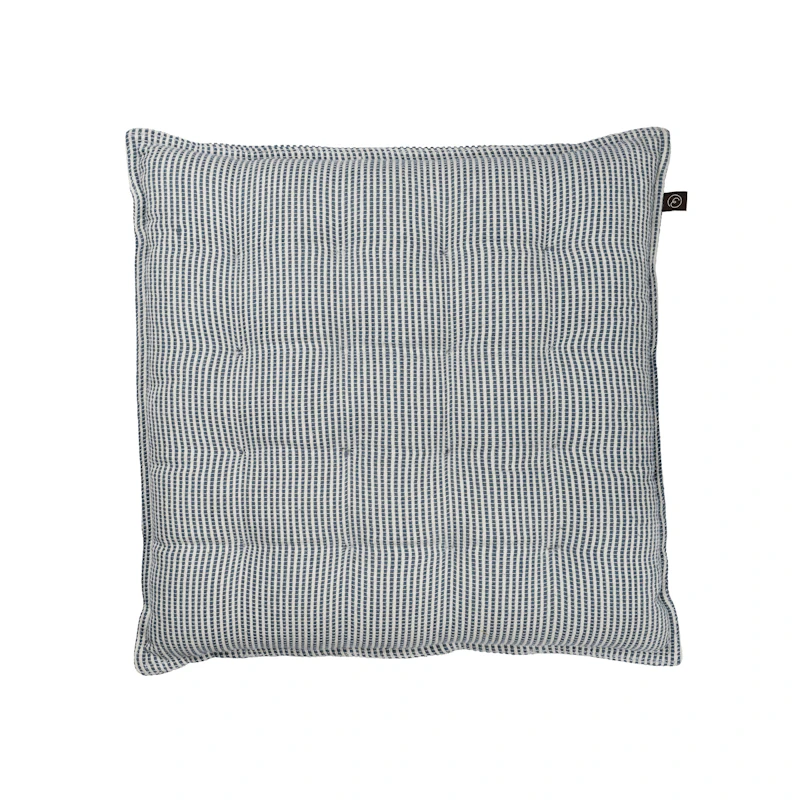Seat Cushion 40x40 cm, White / Blue