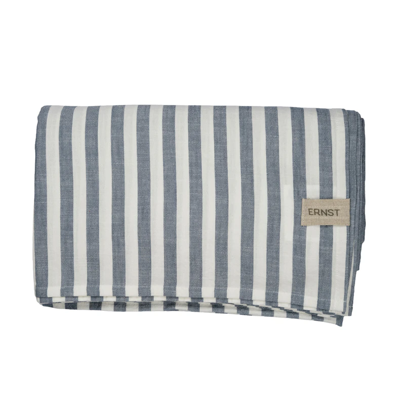 Tablecloth 145x300 cm, Blue / White