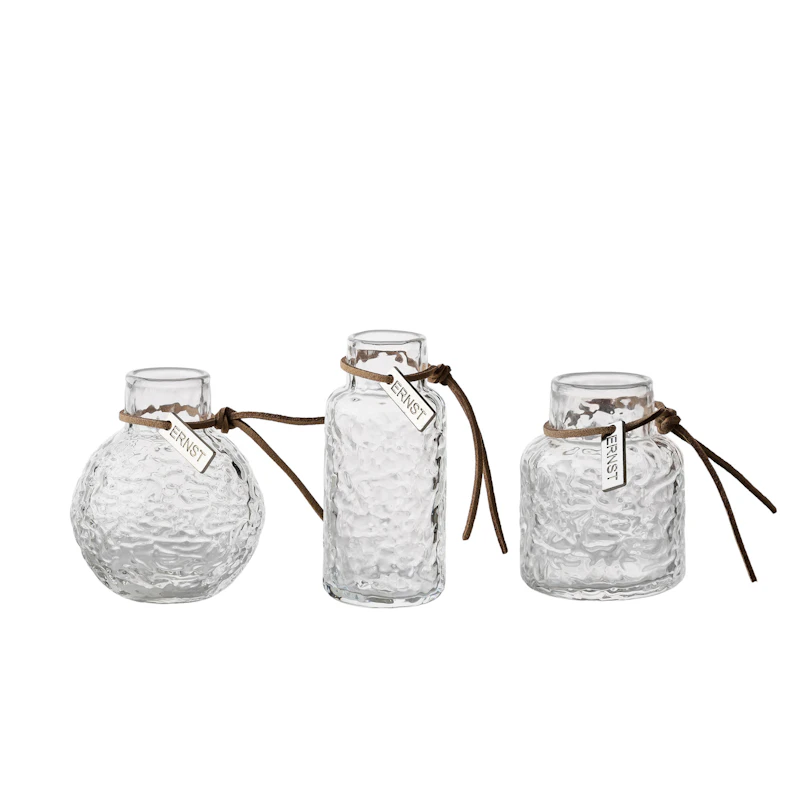 Vase 3-pack, Clear