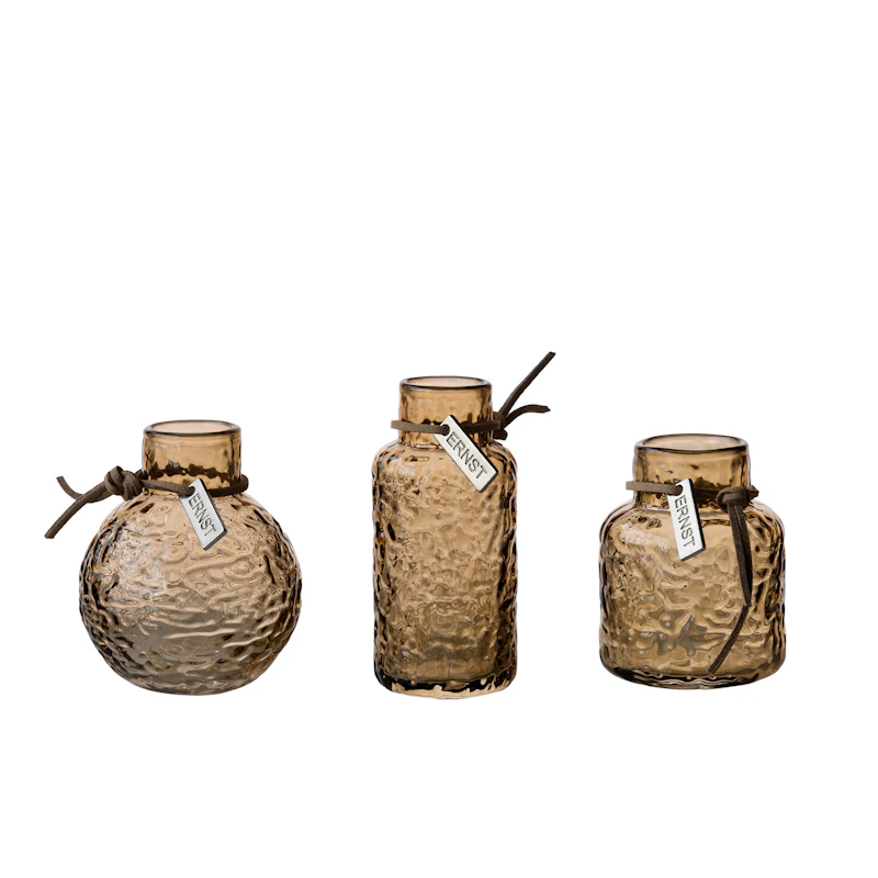 Vase 3-pack, Amber