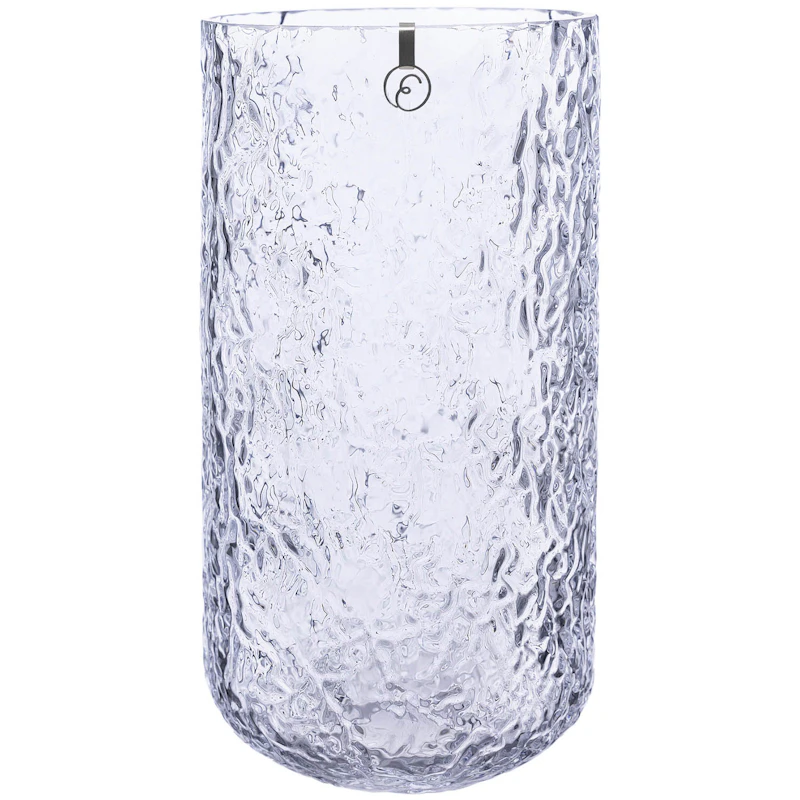 Vase With Patterned Glass 25 cm