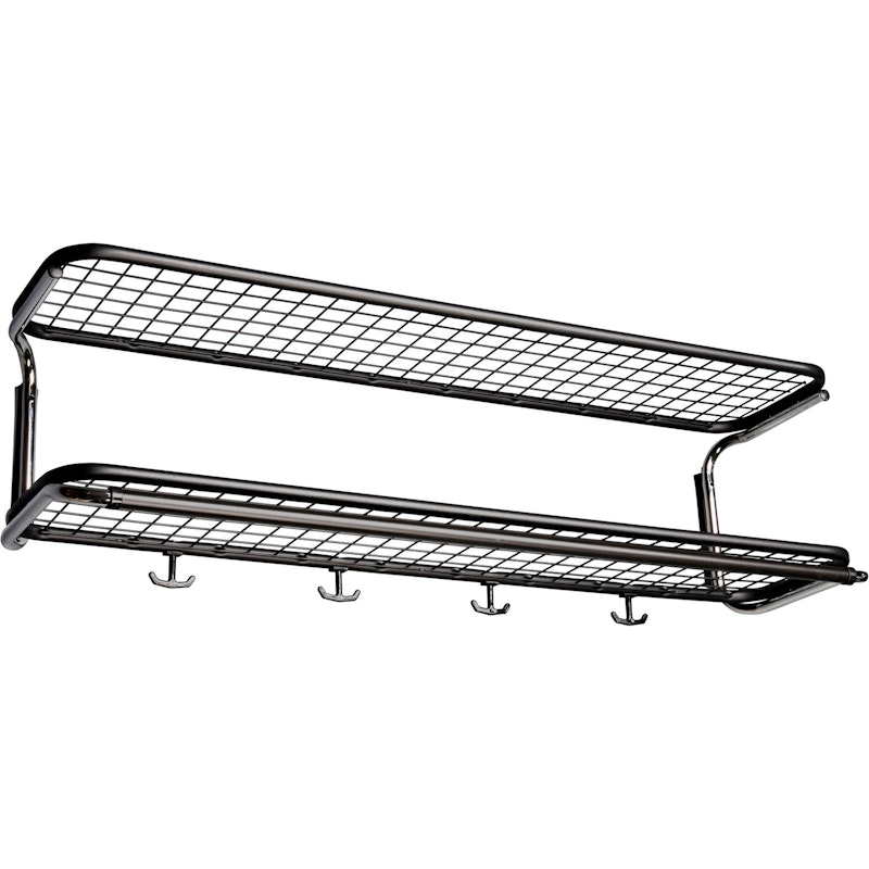 Classic 650 Hat Rack Double Black / Chrome, 110 cm